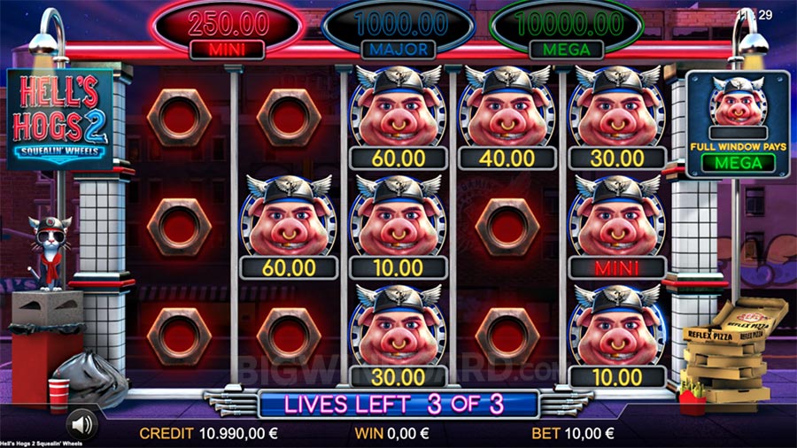 Hell's Hogs 2 Squelin' Wheels slot